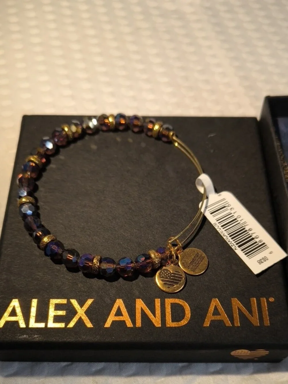 Alex and Ani iridescent purple